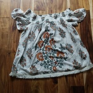 Thin over the shoulder top